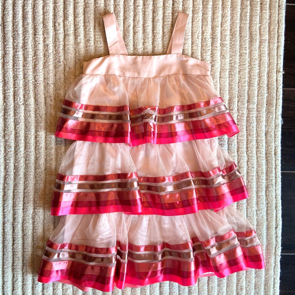 Baby GAP tulle and satin layered party dress, Girls size 5, EUC